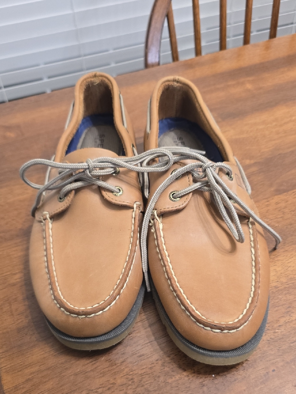 Men's Sperry Tan Leather Boat Shoes